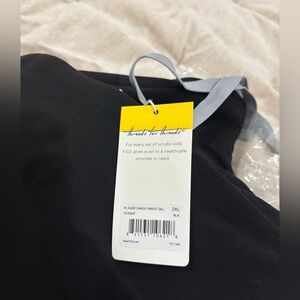 Figs Kade black Scrub Pants XXL tall nwt